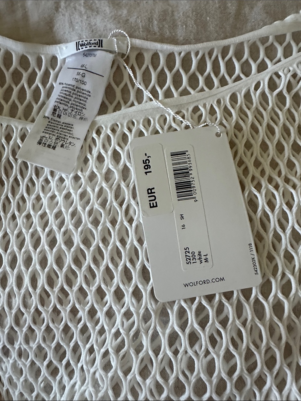 Wolford Orange Xenia Sheer Net Tunic Coverup - Picture 6 of 9